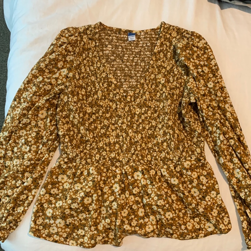 Old Navy Floral Peplum Top